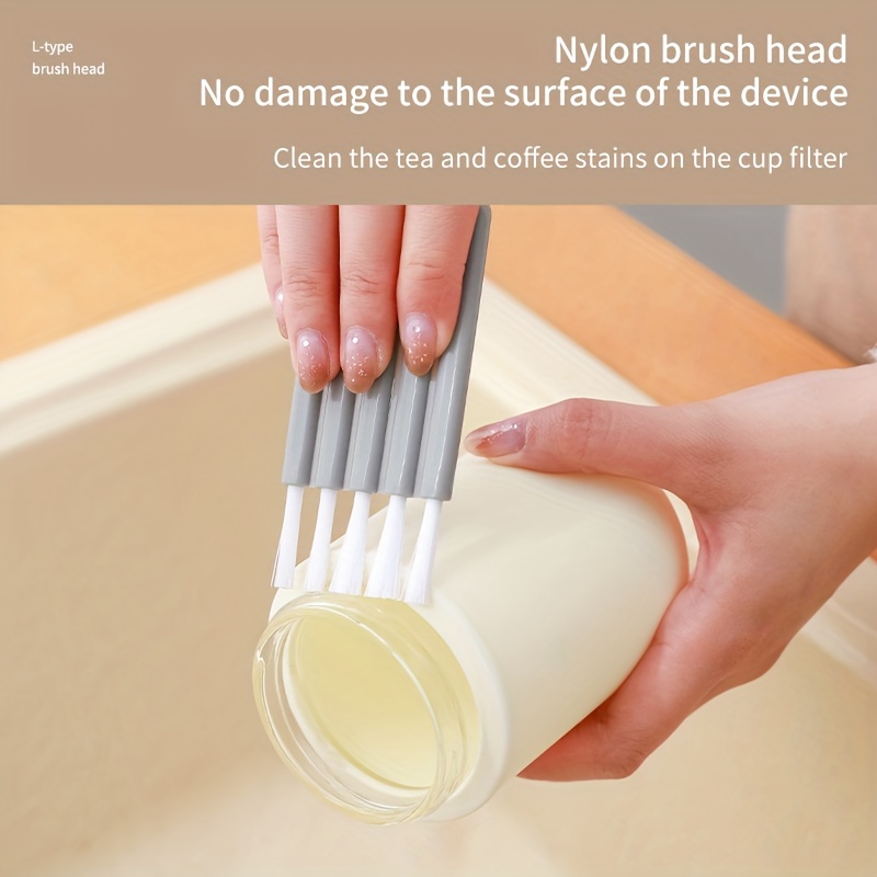 Keyboard Cleaning Brush Bendable Cup Cover Groove Brush - Temu