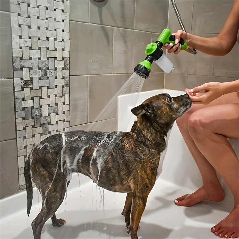 

High-pressure Sprayer Nozzle Hose Dog Shower Gun 3 Mode Adjustable Pet Wash Cleaning Bath Water Foam Soap Sprayer Dog Clean Tool