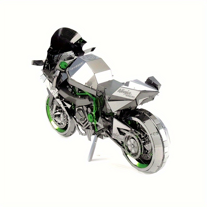 3D Assembled Motorcycle Toy DIY Metal Puzzle Model Gift