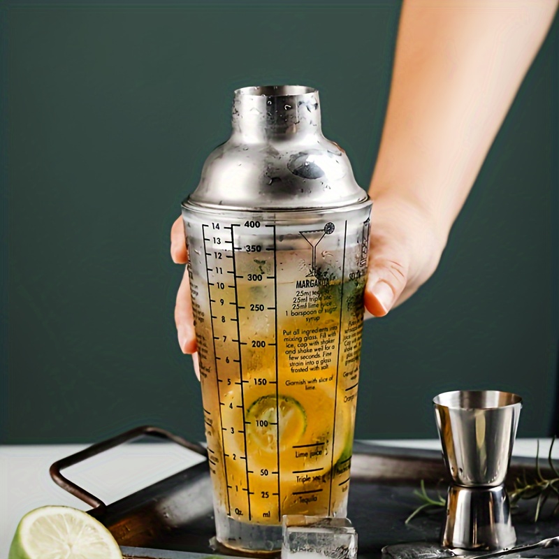 Plastic Cocktail Shaker Hand Drink Mixer Boba Tea Shaker Cup - Temu