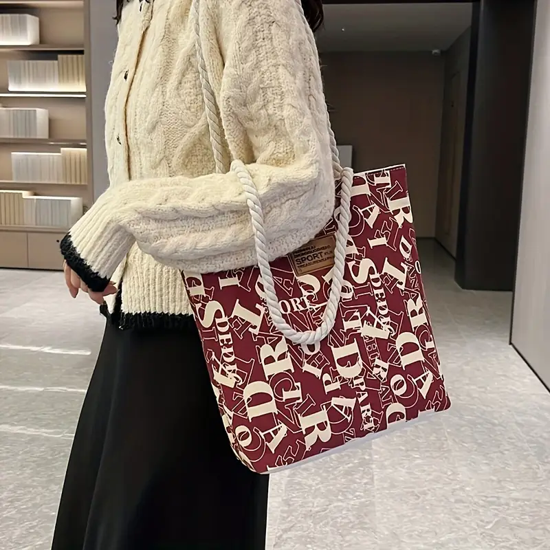 vintage bucket bag fashionable single shoulder bag versatile simple floral shopping tote details 6