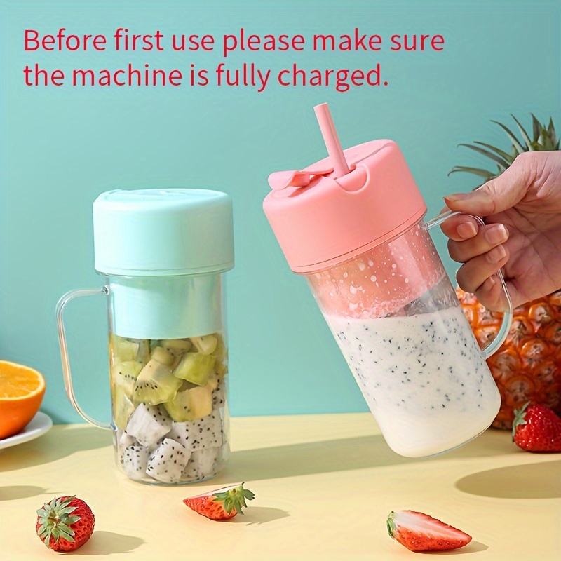 #034;350ml USB Rechargeable Portable Smoothie Blender"