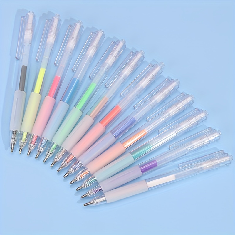 6pcs 3D Jelly Pens Set Bright Color Art Marker Pen 1.0mm Bold