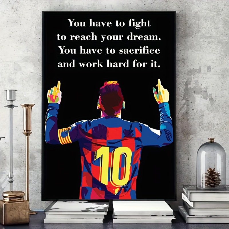 Canvas Poster No Frame Sport Art Football Player Poster - Temu