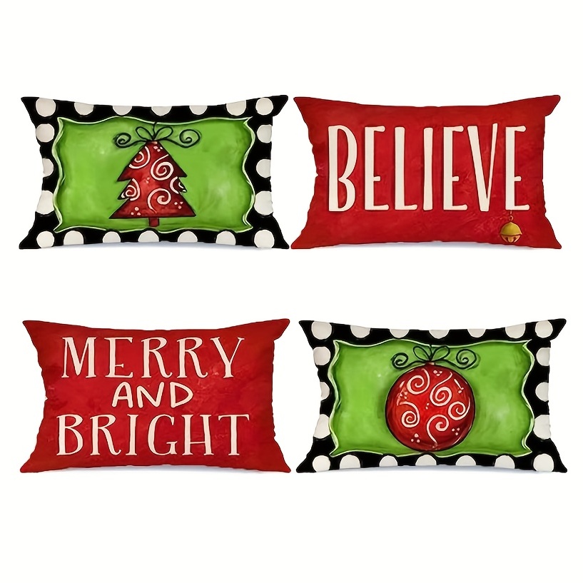 Believe best sale christmas pillows