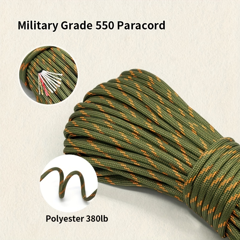 2mm Paracord One Stand Mil Spec Core 50Meters Outdoor Survival Parachute  Cord Lanyard