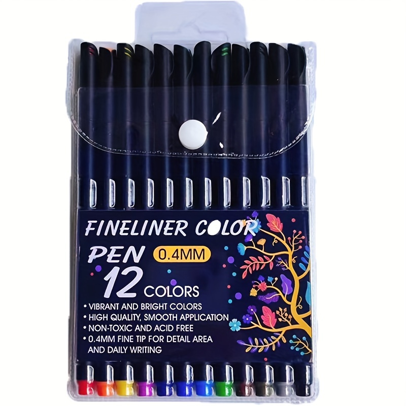 12colors / 36 Colors Journal Planner Pens Colored Fine Point - Temu United  Arab Emirates