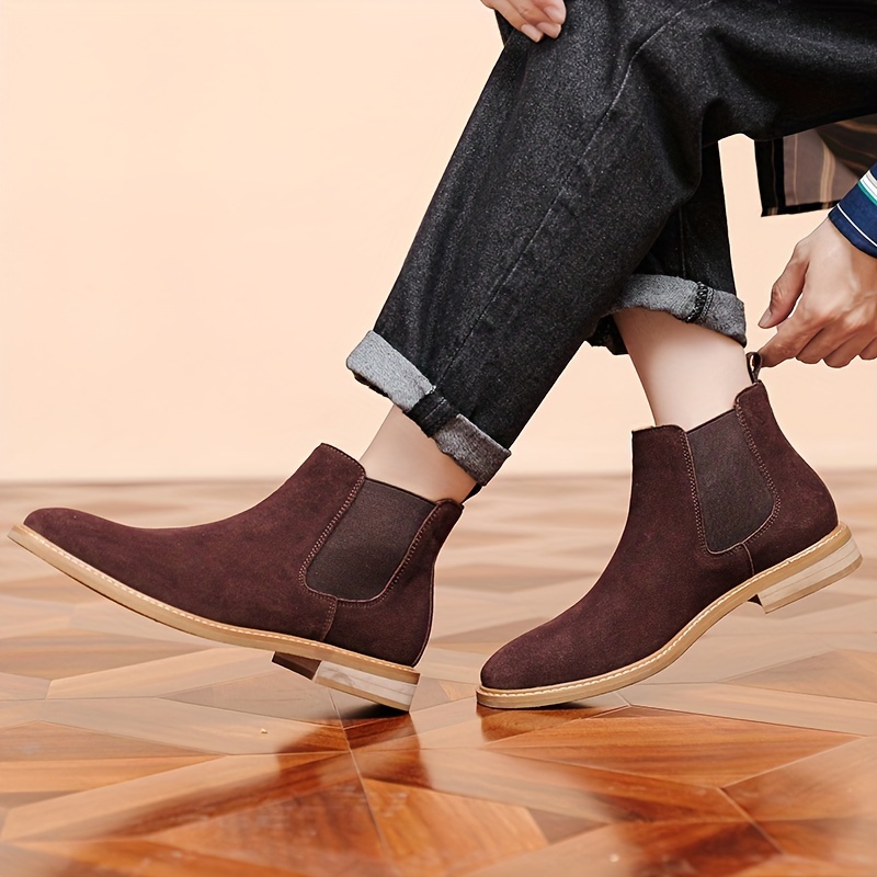 Wine coloured chelsea clearance boots