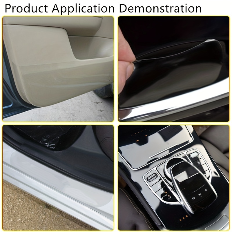 Protective Clear Vinyl Film Car Bumper Hood Paint Protection - Temu