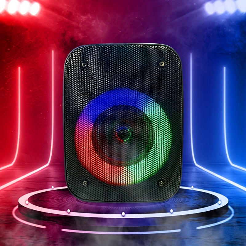 Altavoz Inalámbrico Luz Led Subwoofer Altavoz Grande Altavoz - Temu Mexico