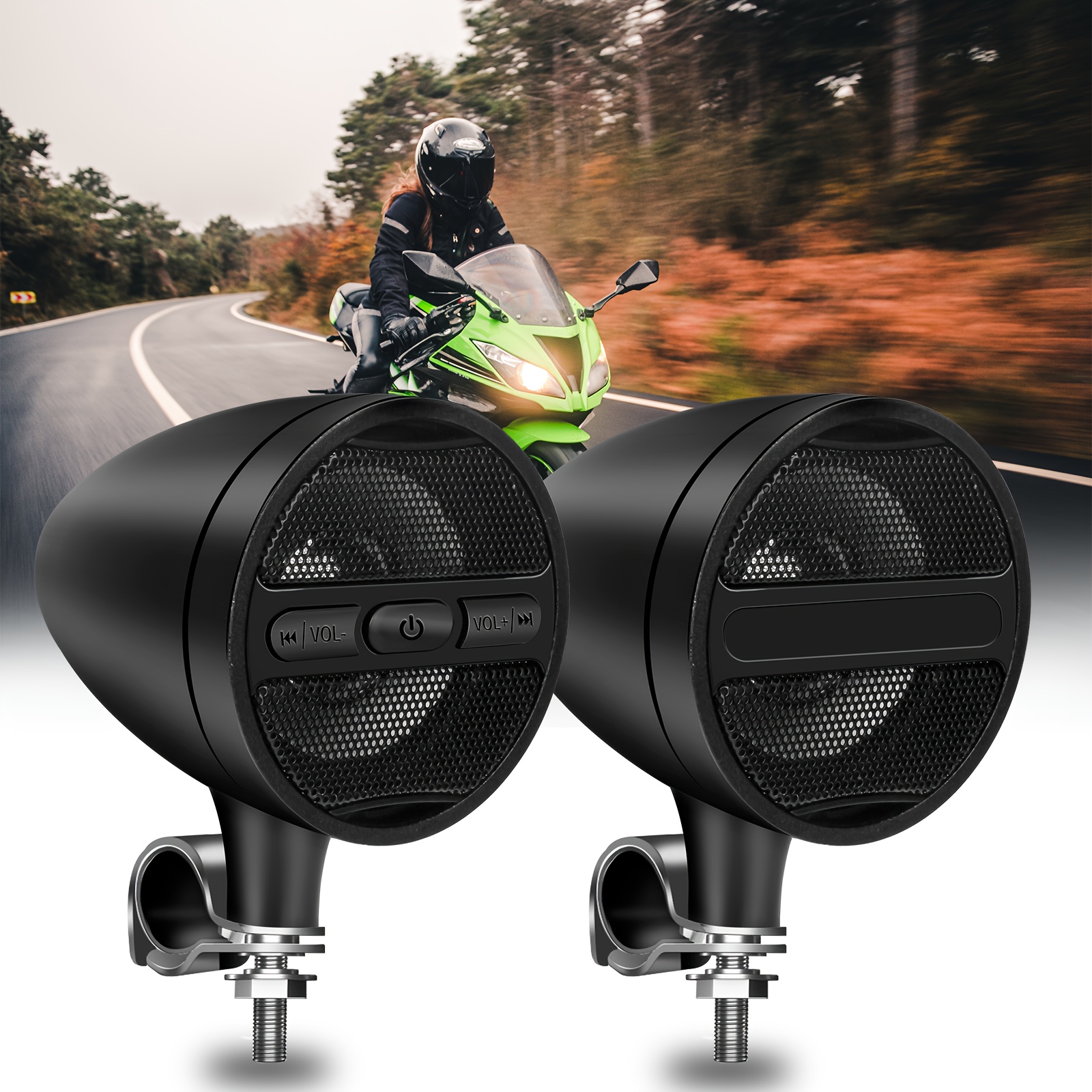 Waterproof Wireless Stereo Speaker For Motorcycle Atv 7/ - Temu