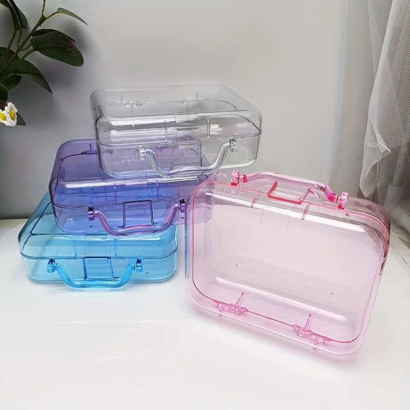 Yadada Clear Plastic Organizer Box Container Craft Storage - Temu