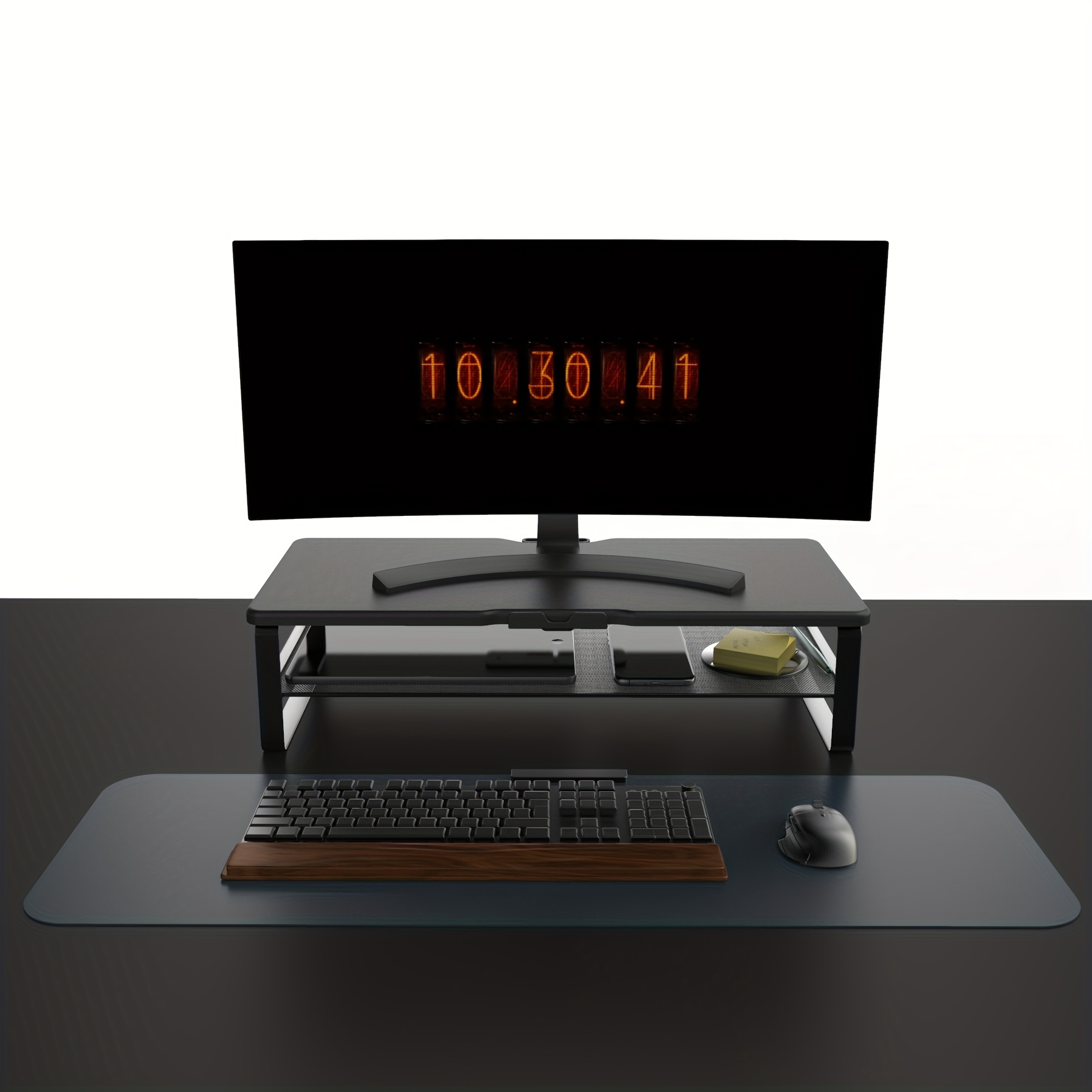 Wooden Computer Monitor Stand Raising Bracket 2 layer Desk - Temu