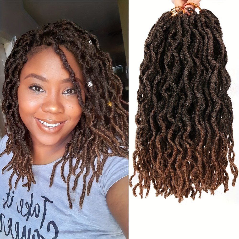 FreeTress Synthetic Hair Crochet Braids 2X Soft Faux Loc Curly 12 (6-Pack,  1)
