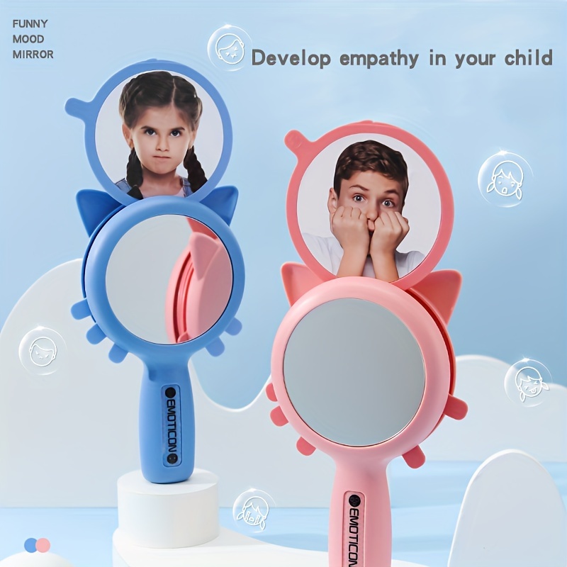 

Children's Emotional Imitation Expression Mirror, Early Education Puzzle Development Card 6 Emotional Simulation Learning Gifts Christmas Gift