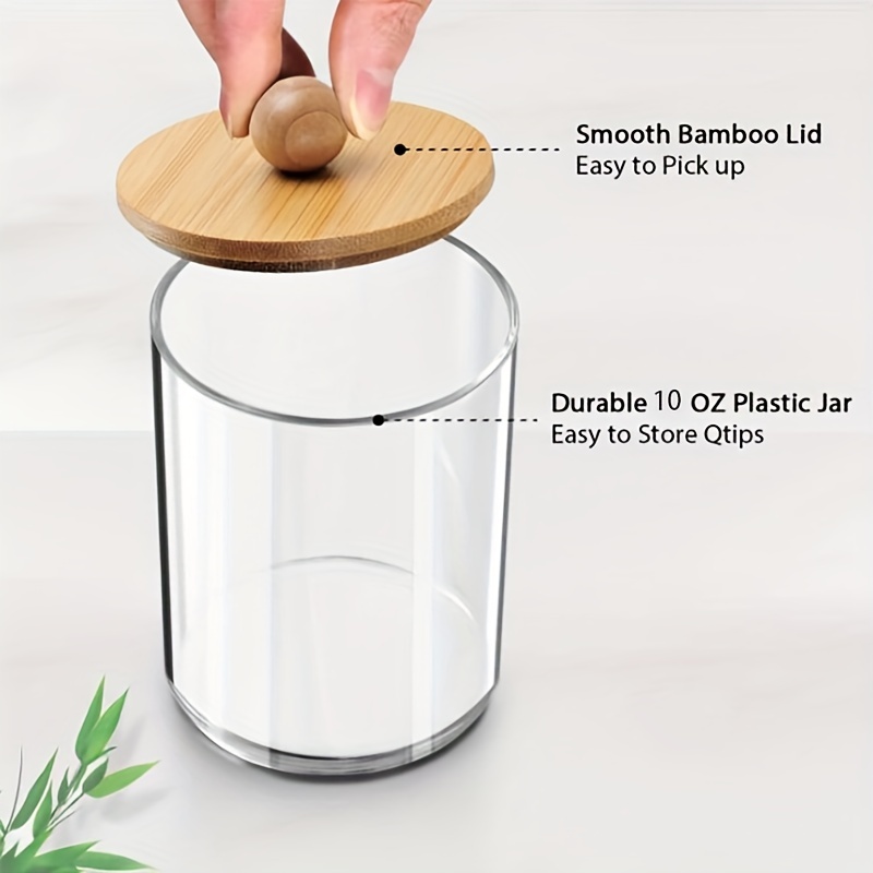 Holder Dispenser Plastic Apothecary Jar Containers With Lids - Temu