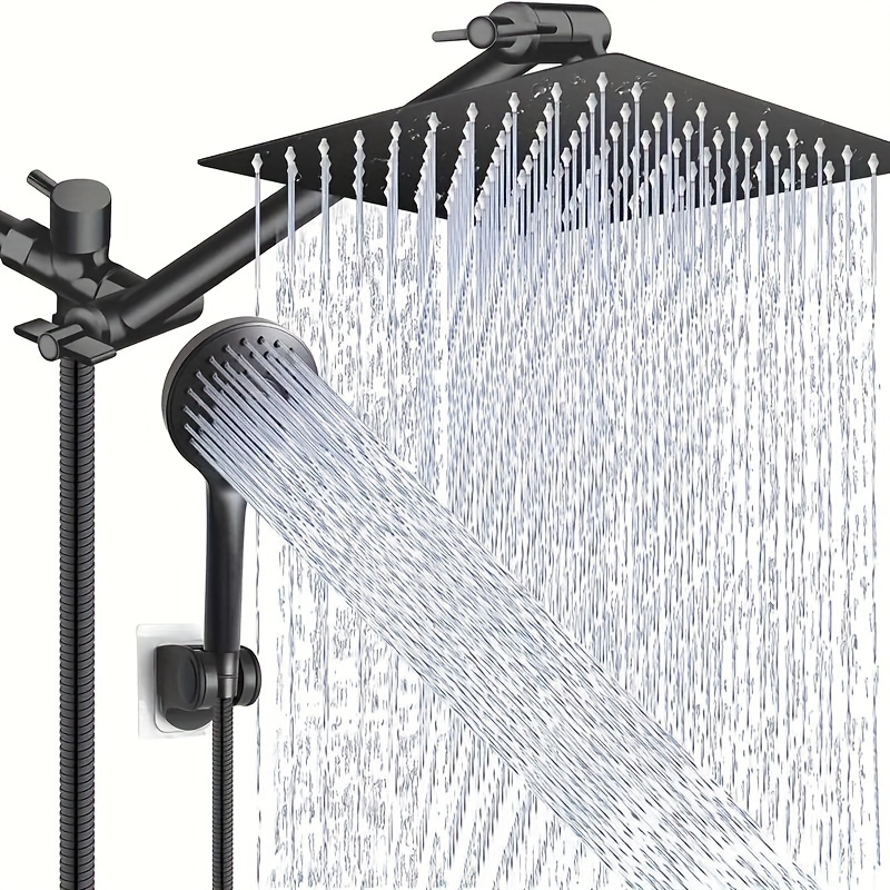 R FLORY Cabezal de ducha de mano de alta presión ahorro de agua antifugas  cuadrado SPA RV aumento de presión cabezal de ducha de lluvia : :  Bricolaje y herramientas