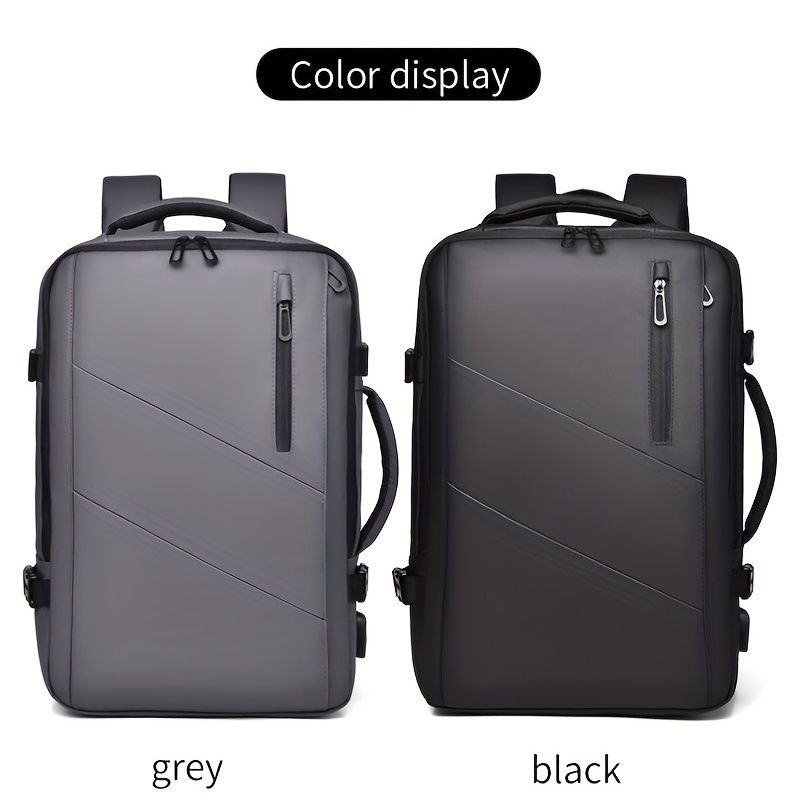 Laptop Backpack With Usb Charging Port Multifunctional Travel Bag For Men  Travel Bag Waterproof Shockproof Bag Large Capacity Backpack School Bag -  Temu