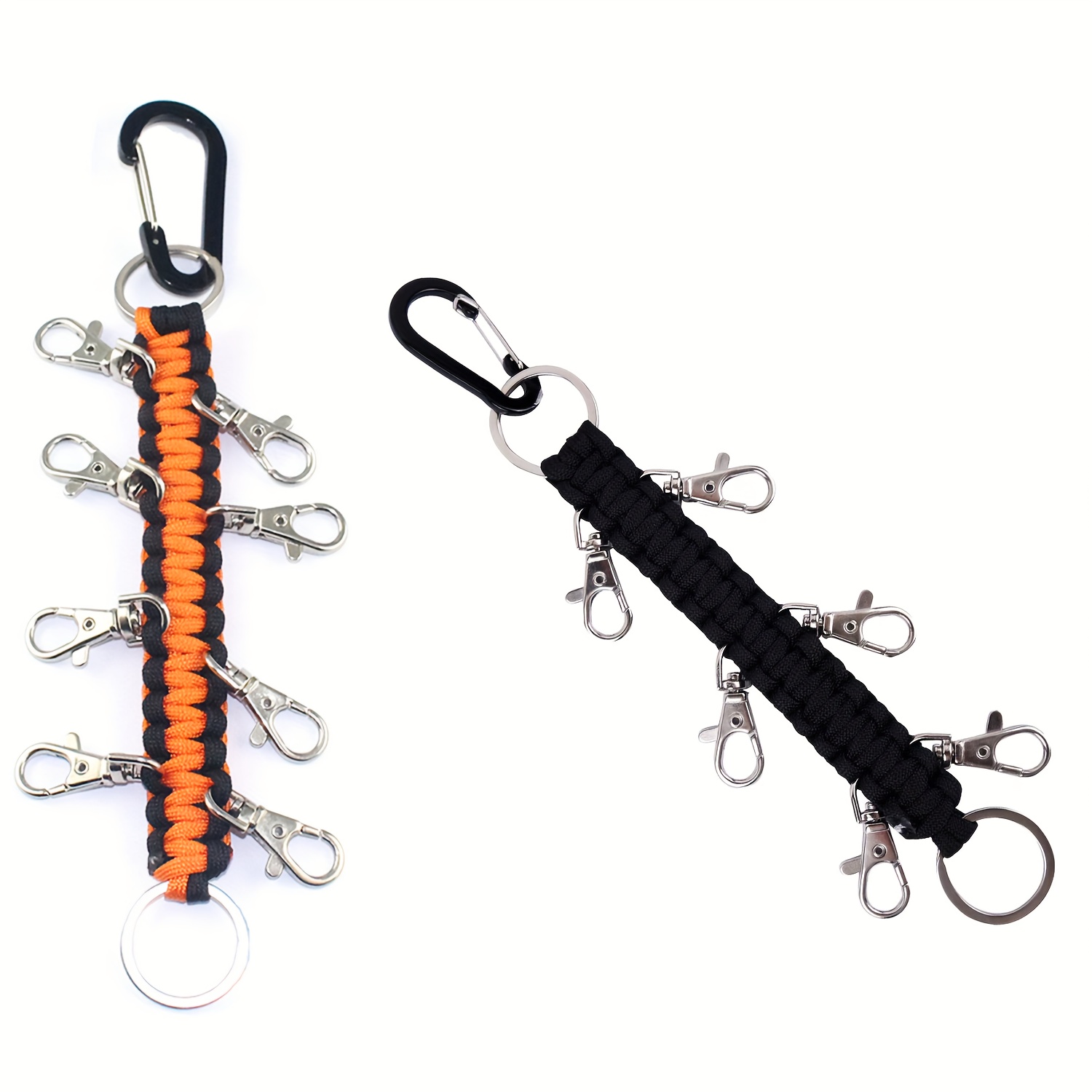 Paracord Cheer Bows Holder Keychain Handmade in the USA