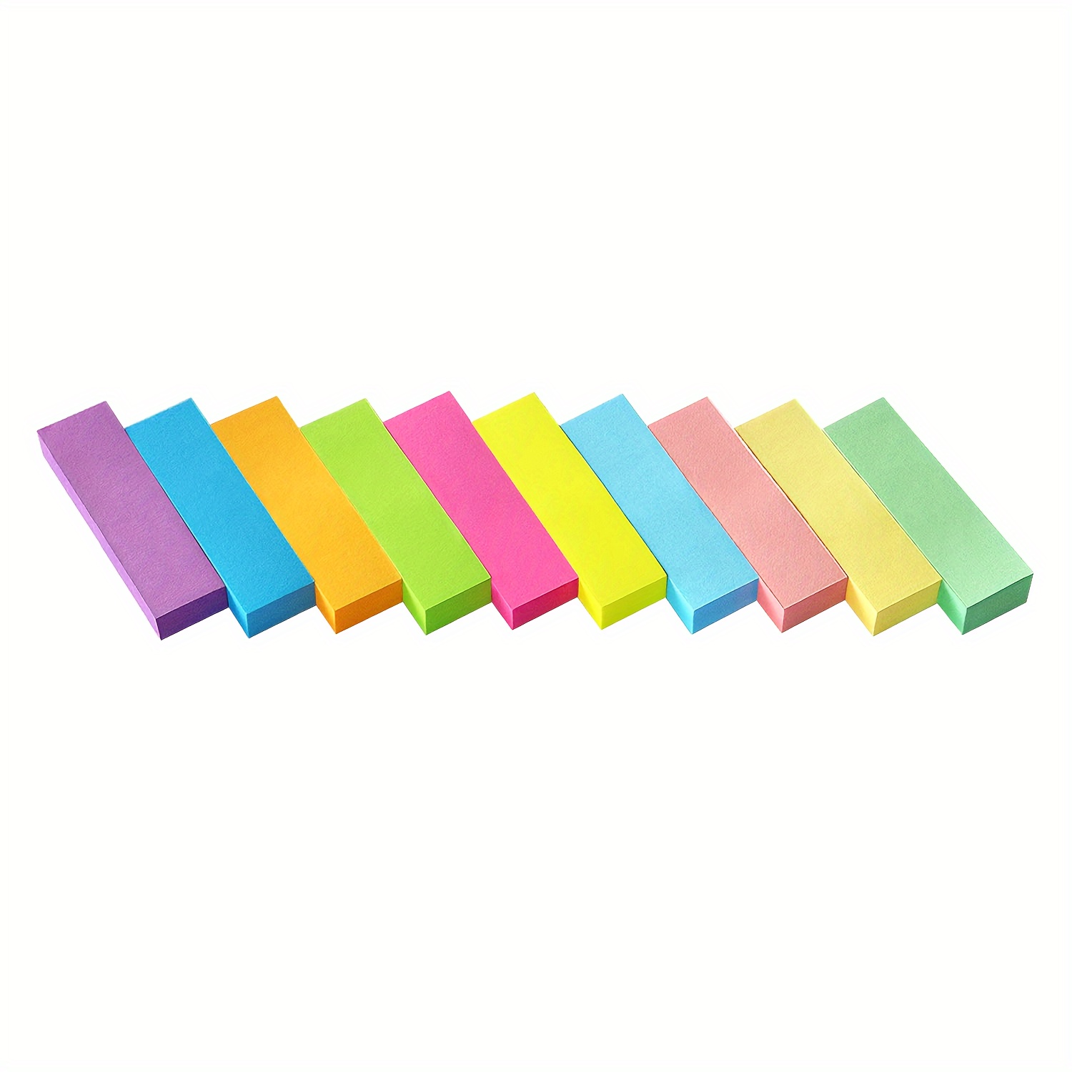 Book Annotation Supplies, 10sheets Sticky Notes Set With Ruler For Index  Tabs Page Markers 60 Colors Indexing posted classified memo writing post  bookmarks transparent color fluorescent post-it index stick a label