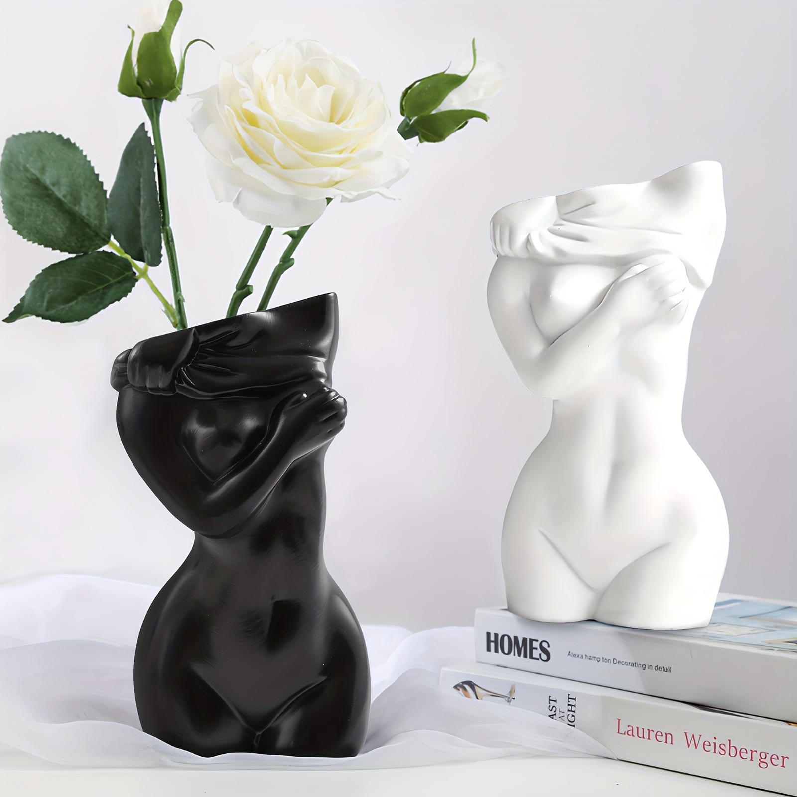 Body Flower Vase, Ceramic Minimalist Vase Decorative Flower Vase, Flower  Arrangement Creative Vase,Home Office Decoration and Events Pink