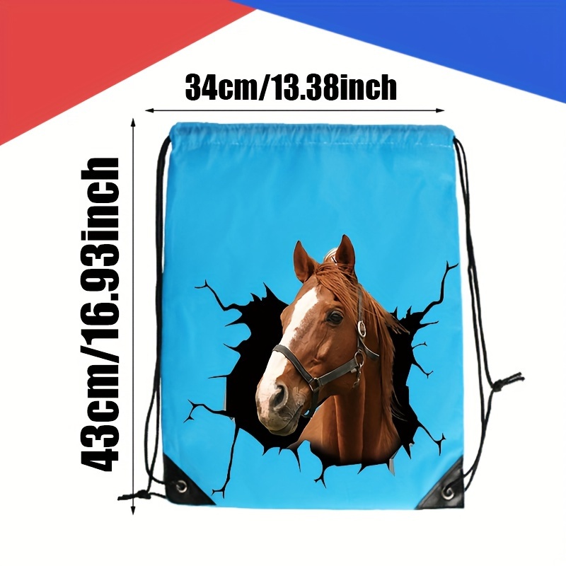 Horse discount drawstring bag