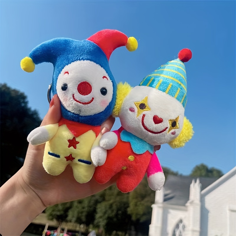 Cute Creative Circus Clown Peluche Portachiavi Borsa Scuola - Temu Italy
