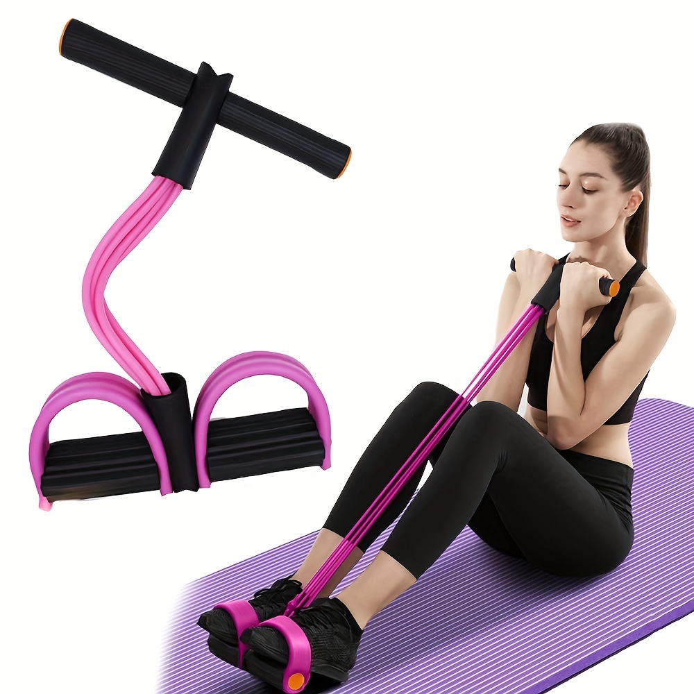 6-Tube Elastic Yoga Pedal Pull Rope - Fitness Equipment For Stretching,  Slimming & Training Of Belly, Waist, Arm & Leg Muscles
