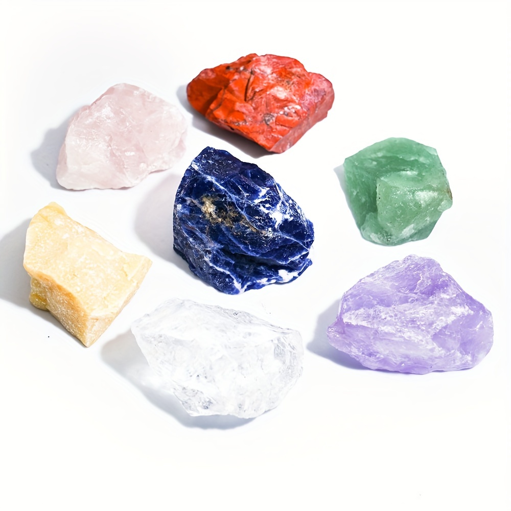 Natural 7 Crystal Mineral Set for Beginners