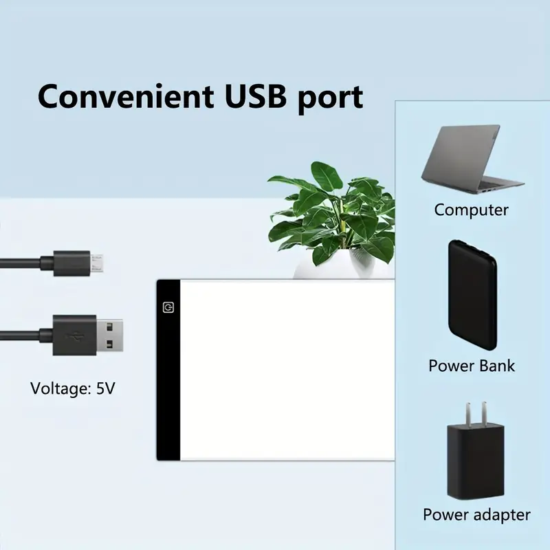  Led Light Box Light Pad, USB Power Supply Convenient