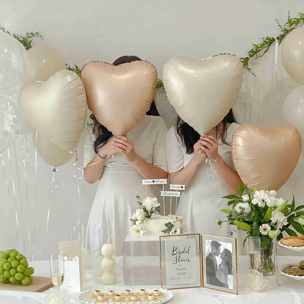  wellin international 30 globos de papel de aluminio con forma  de corazón de 18 pulgadas, soporte para helio, día de San Valentín, boda,  novia, compromiso, fiesta, aniversario, decoraciones (30 : Hogar y Cocina
