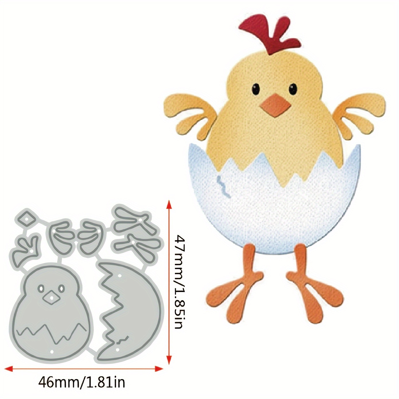 Easter Chicken Eggshells Metal Cutting Dies Cut Die Mold Album Diy Paper Craft Knife Mould Blade Punch Stencils Dies