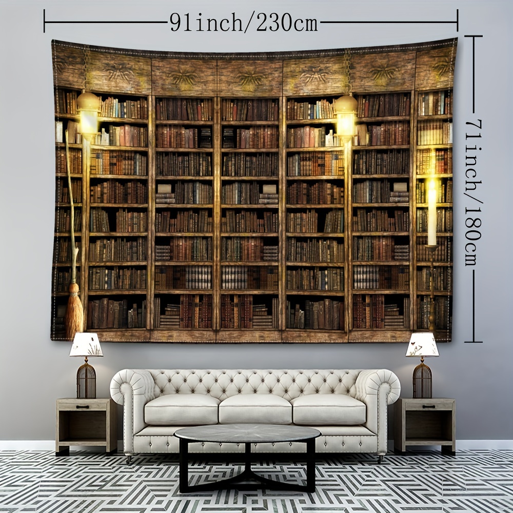 Conception de bibliothèque à la maison Tapis de zone, tapis d'impression de  style pop art, tapis pop art, décoration rétro, salle de bibliothèque,  lecteur, écrivain, cadeau d'amant de livre -  France