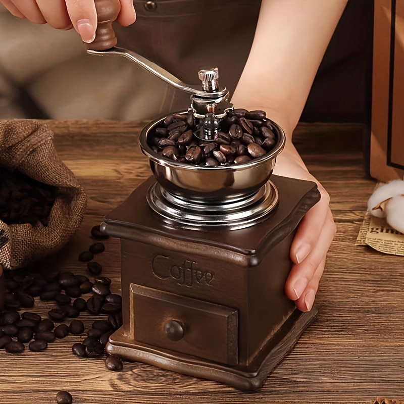 1set Bean Grinder Coffee Pot Set, Coffee Bean Press Pot Bean Grinder Gift  Box, Household Hand Brew Coffee Utensils, Italian Espresso Set, For RV Outdo