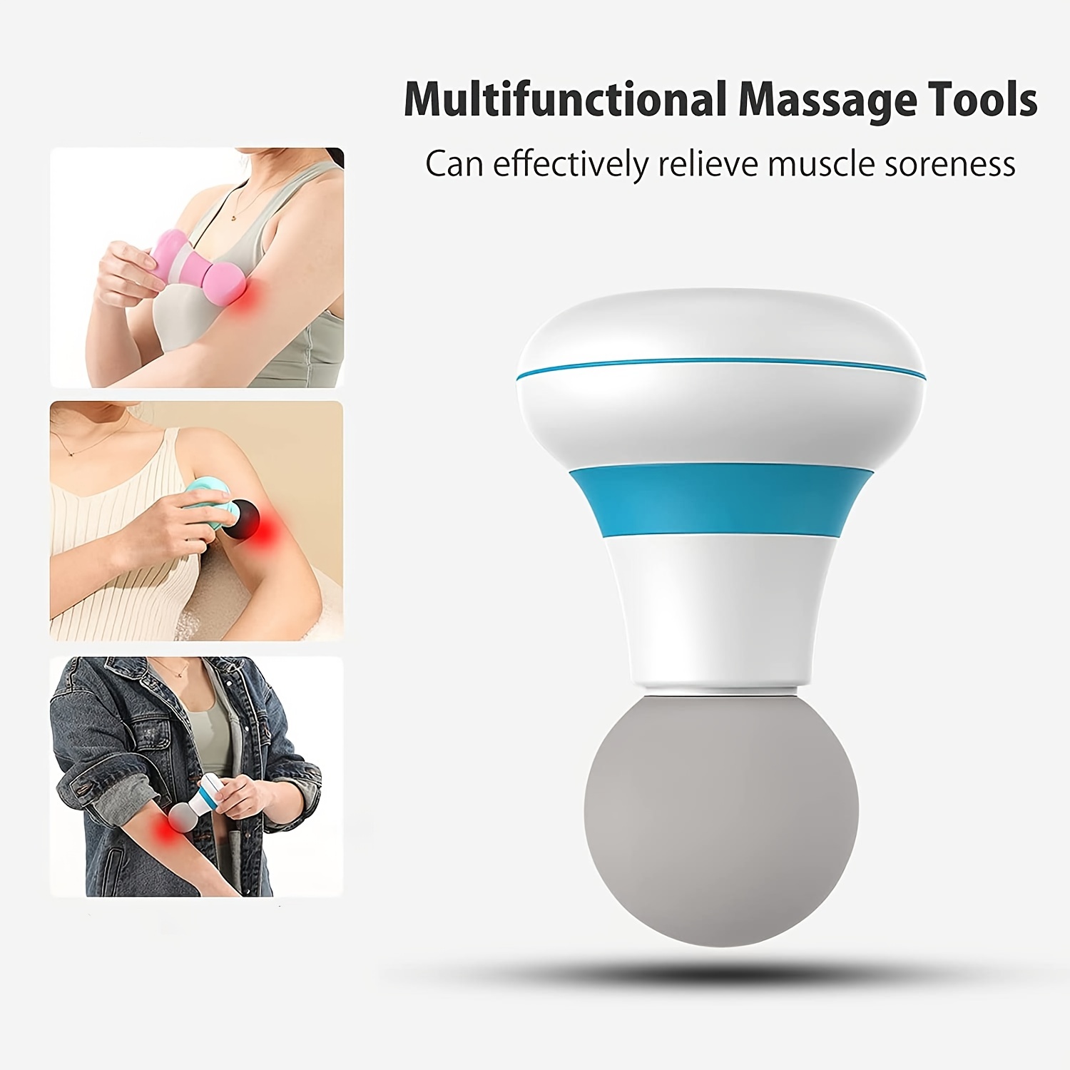 Neck Full Body Personal Massage Wand Multi-Speed Handheld Vibrator For  Women Men