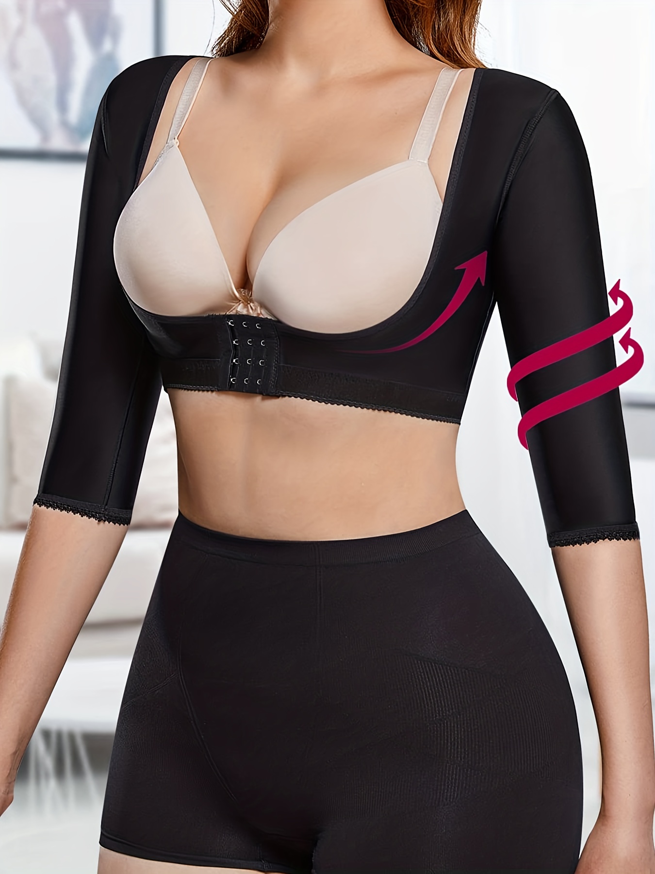 Women Upper Arm Shaper Body Compression Sleeves Post Surgical Slimmer  Humpback Posture Corrector Tops Shapewear -  Canada