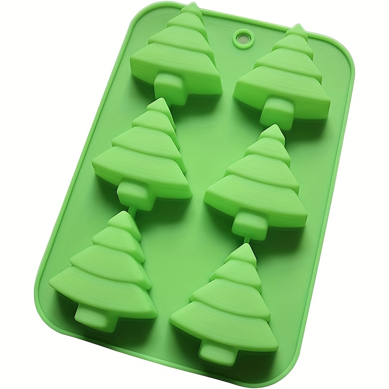 3D Christmas Tree Baking Mould Cake Pan Silicone Mold,5 Cavities Christmas  Tree for Bread, Mousse Cake,muffins,ice Cubes - AliExpress