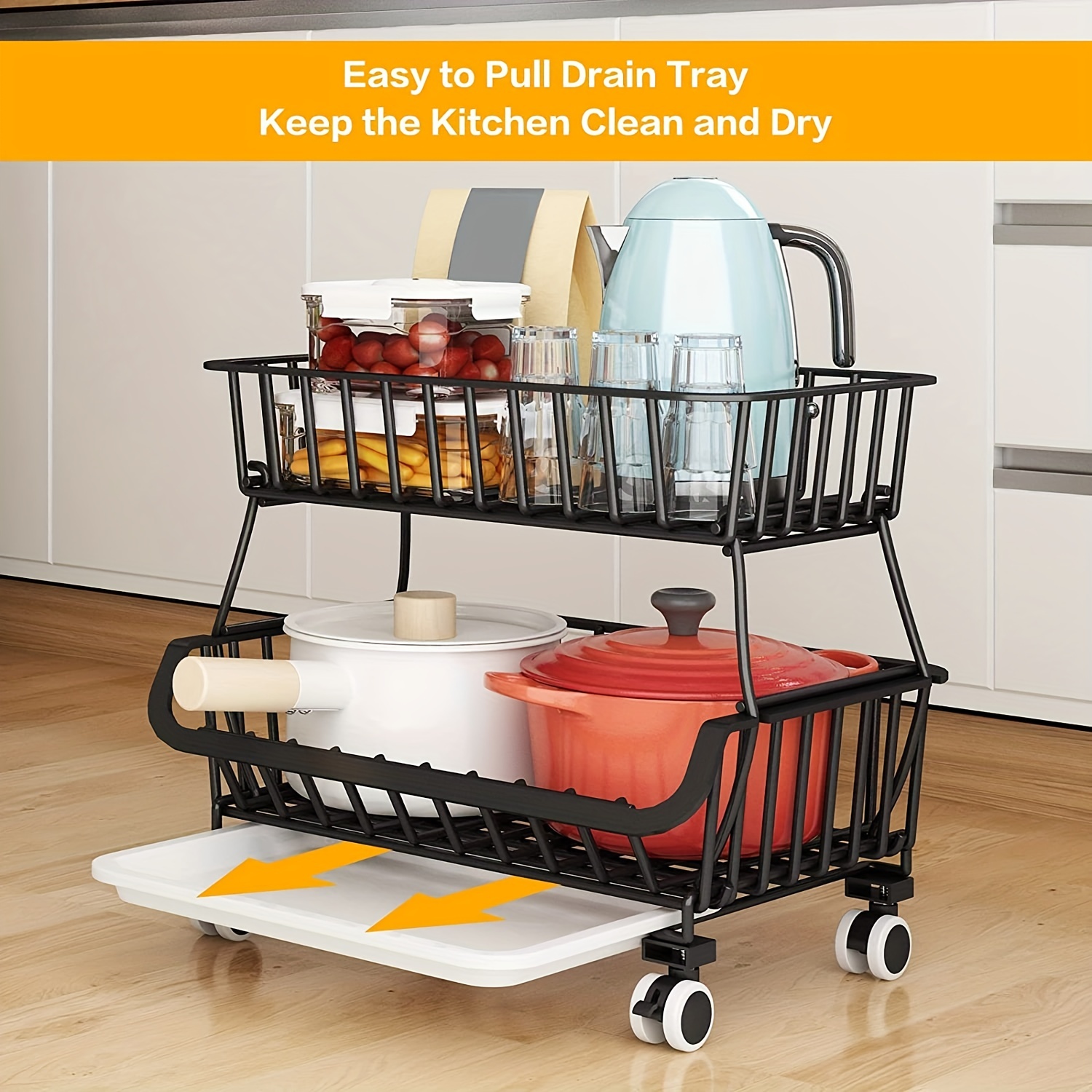 2 Stackable Drying Trays - NO WHEELS