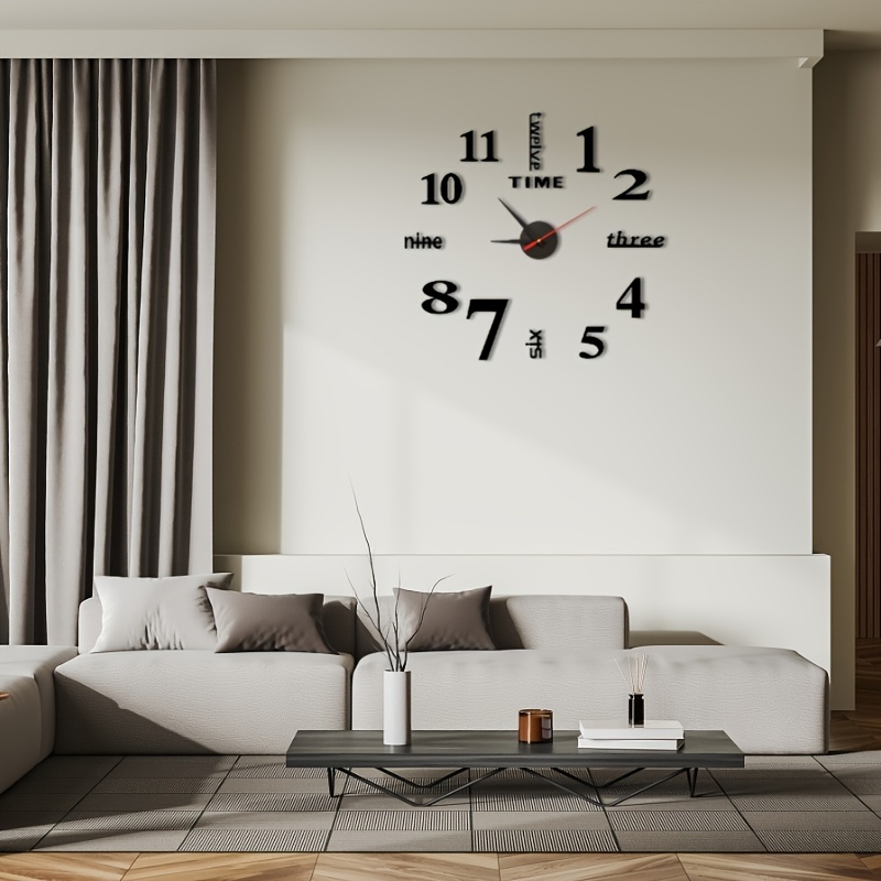 Horloge de bureau européenne, grande horloge rétro, pendule américain,  silencieuse, décoration de maison