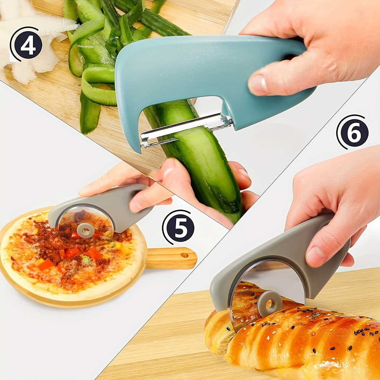 Fruit And Vegetable Strip Cutting Gadgets New Household Hand - Temu