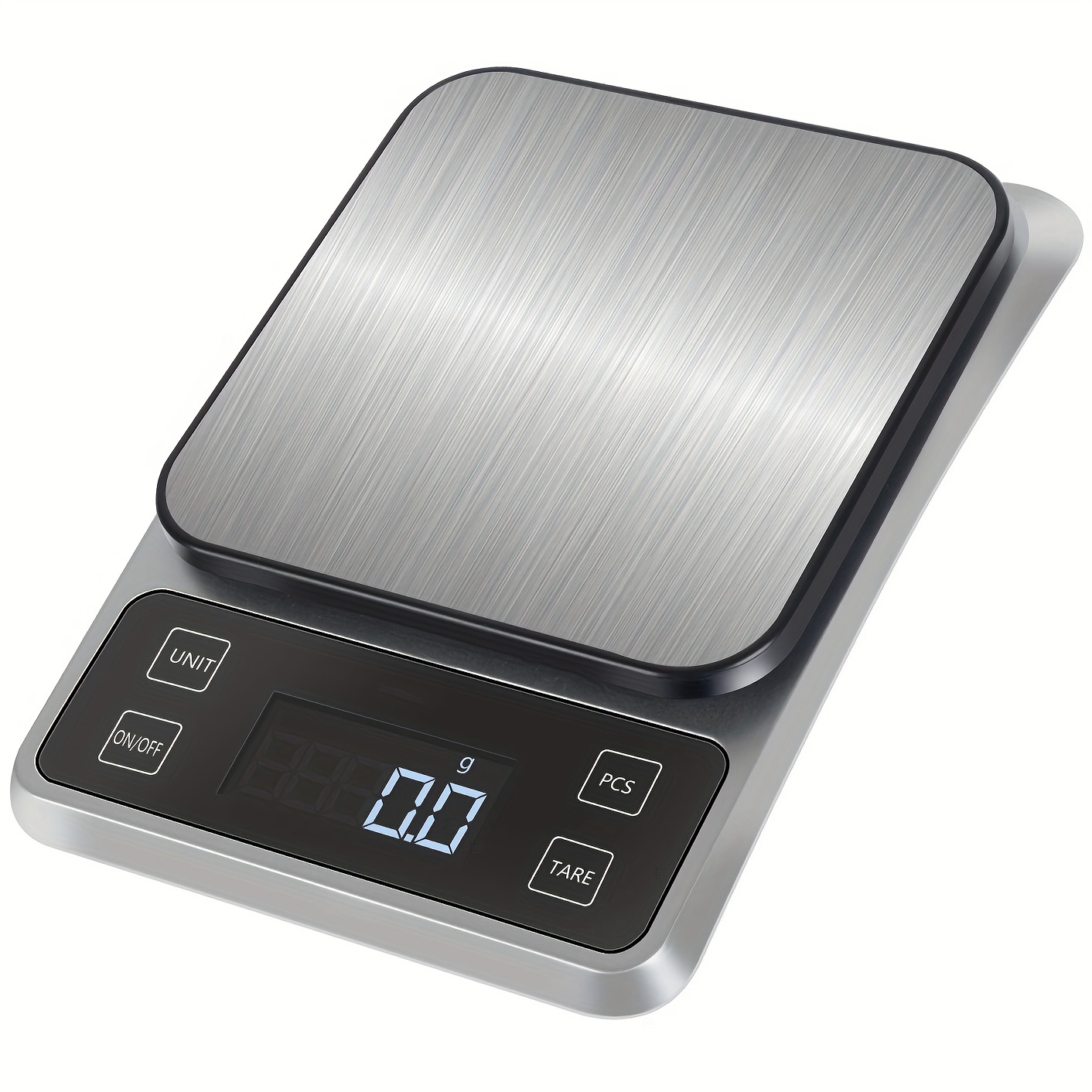 Kitchen Scale USB Rechargeable, 11lb Digital Food Scale Waterproof