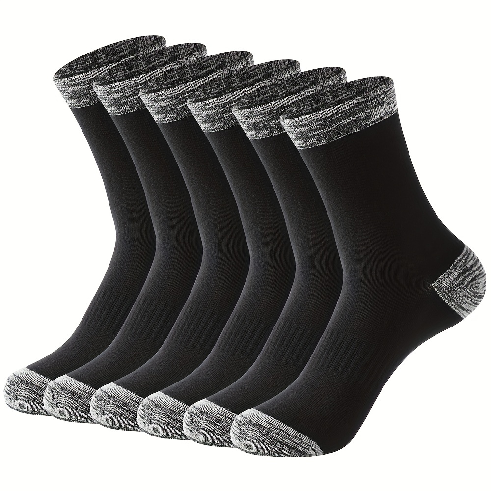 Calcetines térmicos gruesos para hombre, calcetín de compresión con  aislamiento de toalla, alta elasticidad, para senderismo