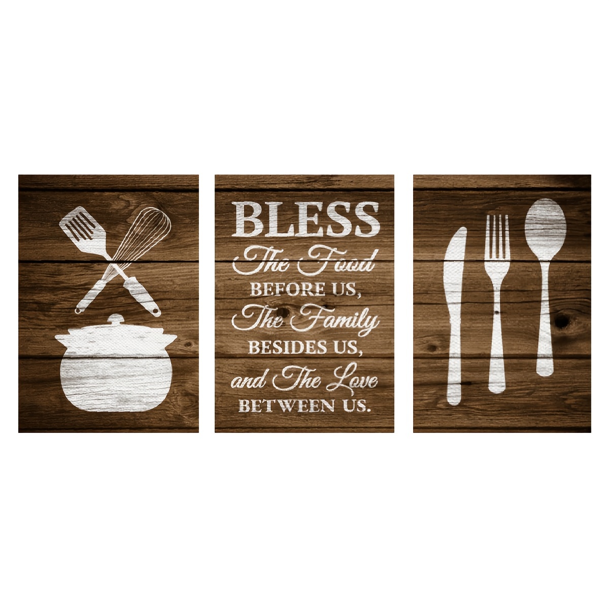 Kitchen Quote Wall Art Funny Utensil Wall Decor Prints or 