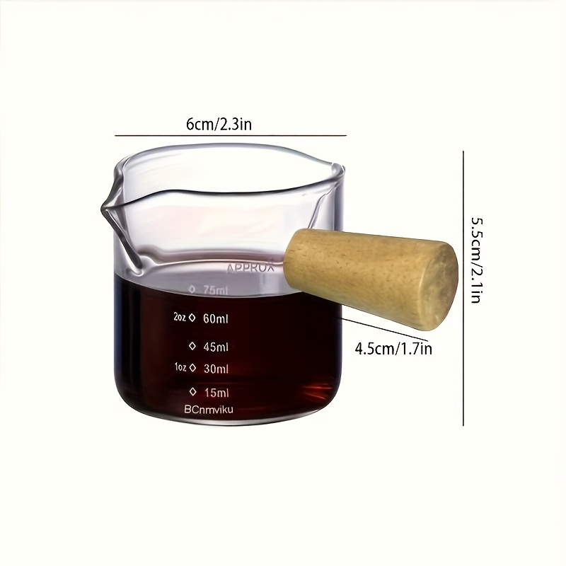 bcnmviku 120ml espresso shot glass measuring