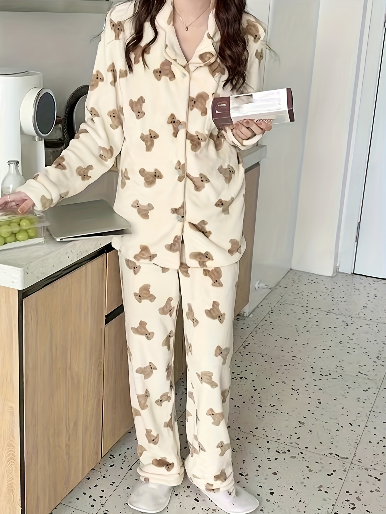 Flirtitude Fleece Pattern Pajama Pants - Medium (Print Bears) at   Women's Clothing store