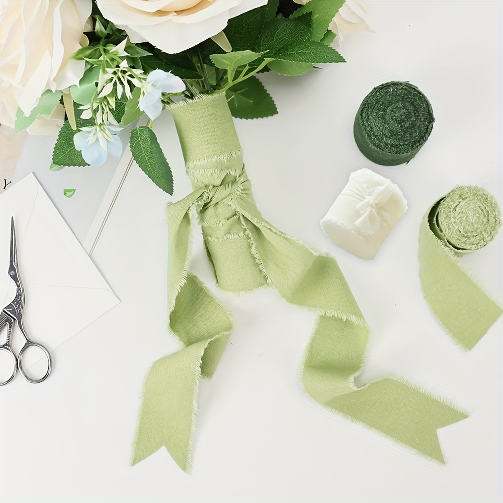 Sage Green Silk-Like Chiffon Ribbon Roll