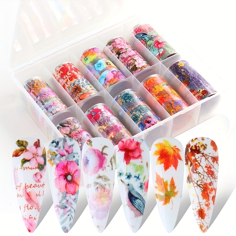 Makartt Nail Foil Kit Review Part 1, How to Apply Nail Foils (Detailed), Shein Foils