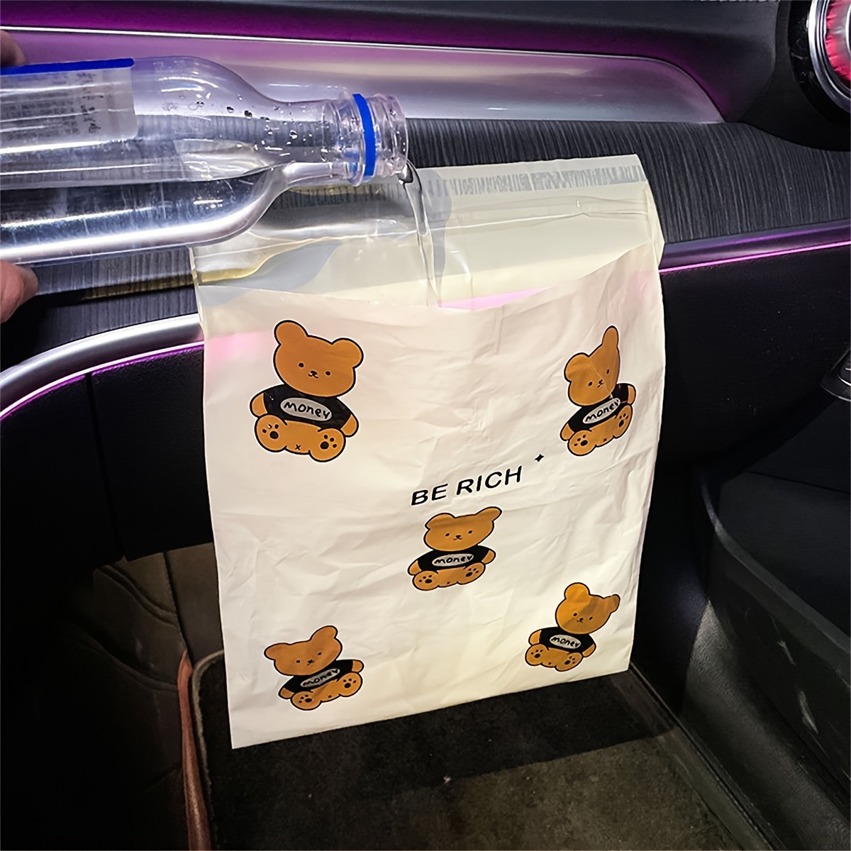 Disposable Car Trash Bags Portable Self adhesive Car Trash - Temu