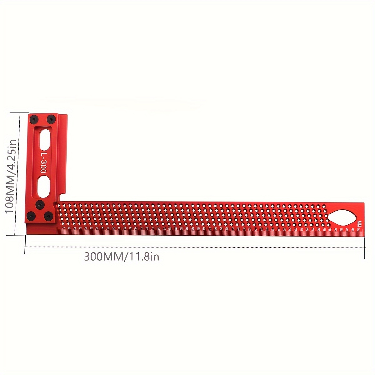 Aluminum Alloy Precision Marking T ruler Woodworking Hole - Temu