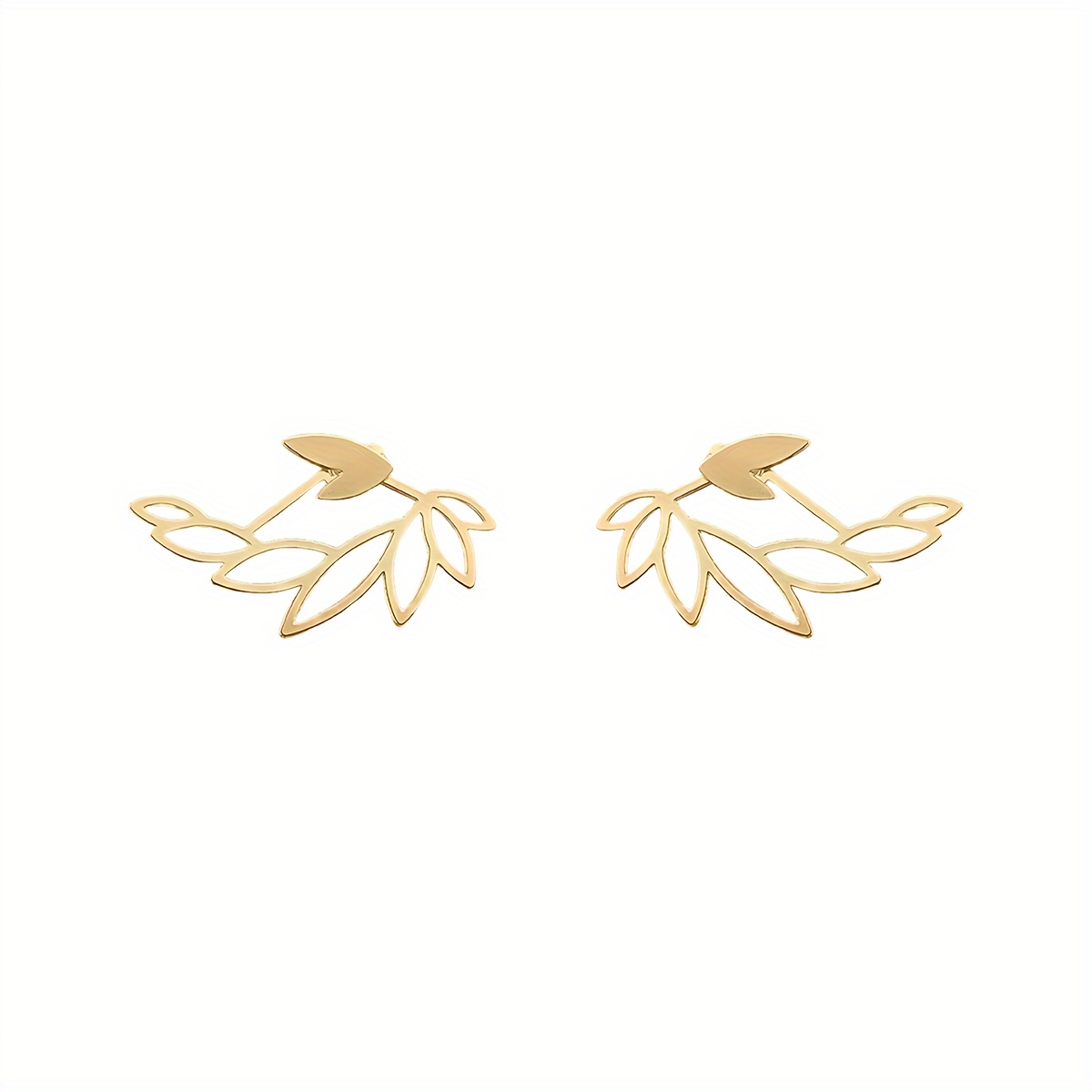 Image of 1 Pair Of Minimalist European And Peacock Hollowed Out Geometric Earrings For Women's Retro And Elegant 2 Wear Earrings, Fashionable And Hot Selling Item